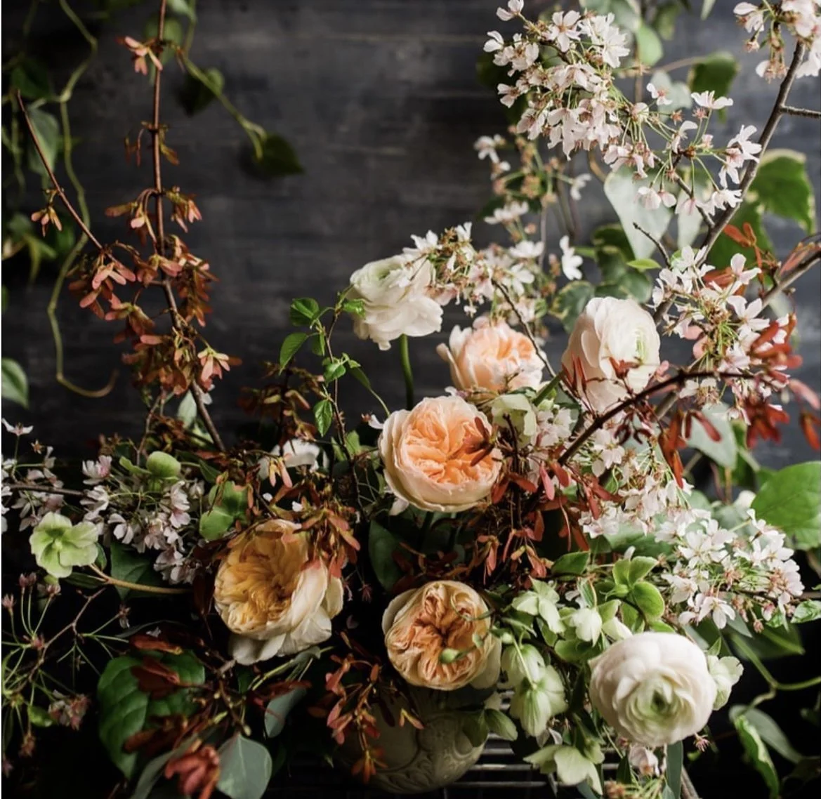 A serene, sunlit corner inside the Flora botanical shop with plants and comfortable seating.