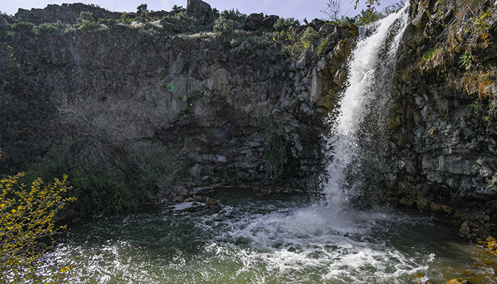Preserved wooden buildings and fences at the Minidoka National Historic Site.