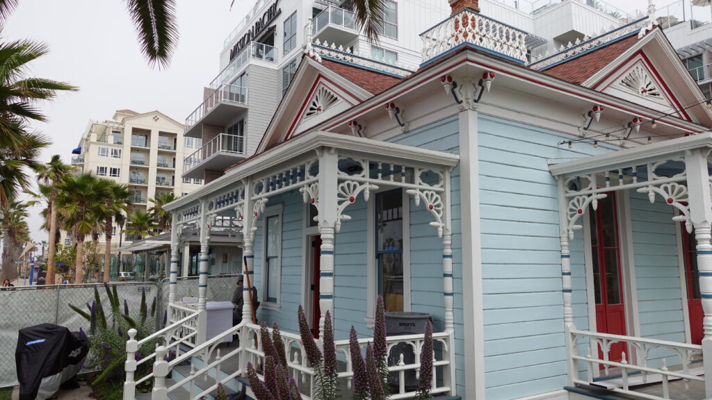 The historic Victorian-style Graves House, famously known as the Top Gun House.