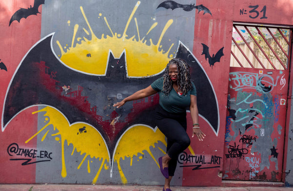 Colorful street art and intricate murals at Beco do Batman in the Vila Madalena neighborhood.