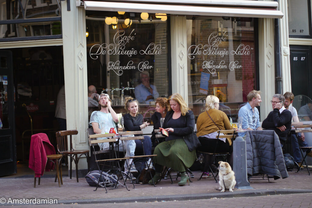 Traditional brick buildings and quiet cobblestone streets in the Jordaan neighborhood.