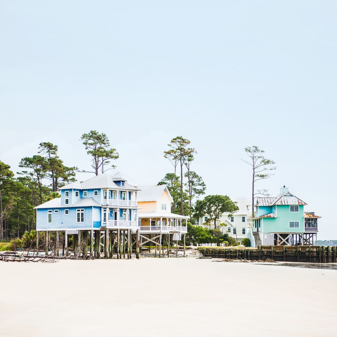 A serene, rustic view of the shoreline on Daufuskie Island near Savannah.