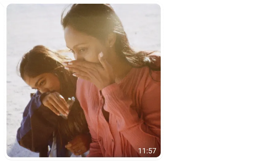 A photo of a mother and daughter shared digitally during a trip.