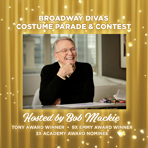 Finalists in colorful Broadway-themed costumes posing on a stage.