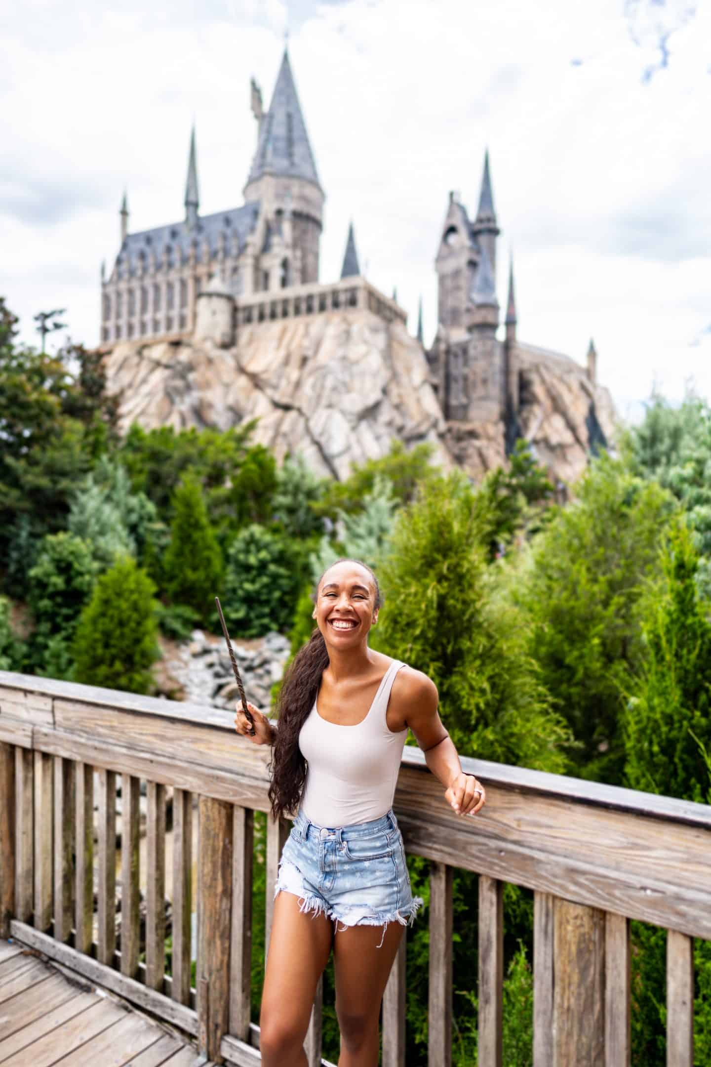 The Wizarding World of Harry Potter at Universal Studios Orlando featuring the Hogwarts castle and village