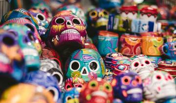 Panoramic view showing the grand architecture and historic center of Mexico City.