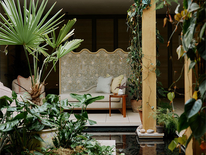 The modern and tranquil indoor swimming pool and wellness area at Gleneagles.