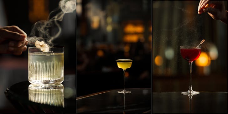 The massive Art Deco gin tower at Atlas bar in Singapore