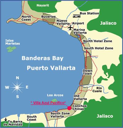 A detailed 2026 map of Puerto Vallarta's Romantic Zone and Friendly District.
